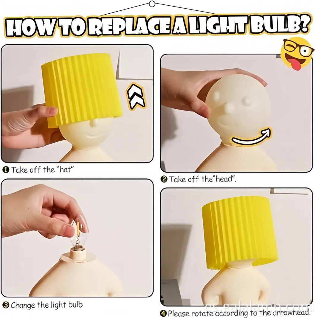 Lindo chico tímido lámpara de mesa led luz nocturna